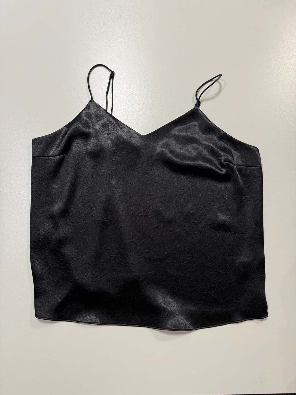 Nine West Women’s Black Satin Cami XL Goth, Punk, Devilcore, Whimsigoth, Emo, Wi